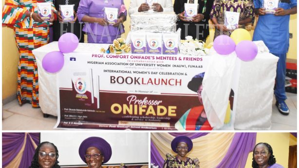Prof. Comfort Onifade being honoured with gifts and award by NAUW, also a festschrift by mentees